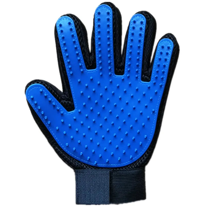 Pet Deshedding Brush Silicone Grooming Gloves Cat Dog Hair Remover Pet Comb Gloves Cleaning Hair Removal Shedding Supplies