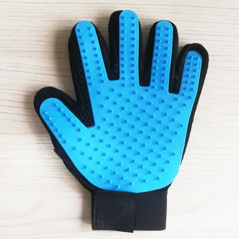 Pet Deshedding Brush Silicone Grooming Gloves Cat Dog Hair Remover Pet Comb Gloves Cleaning Hair Removal Shedding Supplies