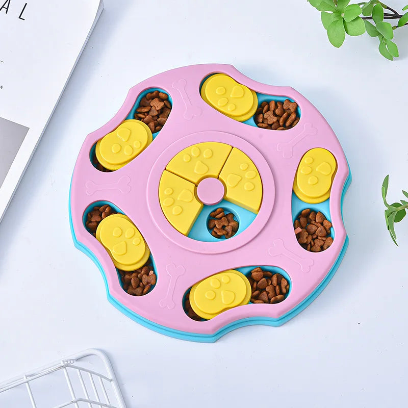 Dog Puzzle Toys Slow Feeder Pet Cat Dogs Training Game Interactive Increase Puppy Cat IQ Feeding Plates Slowly Eating Bowl