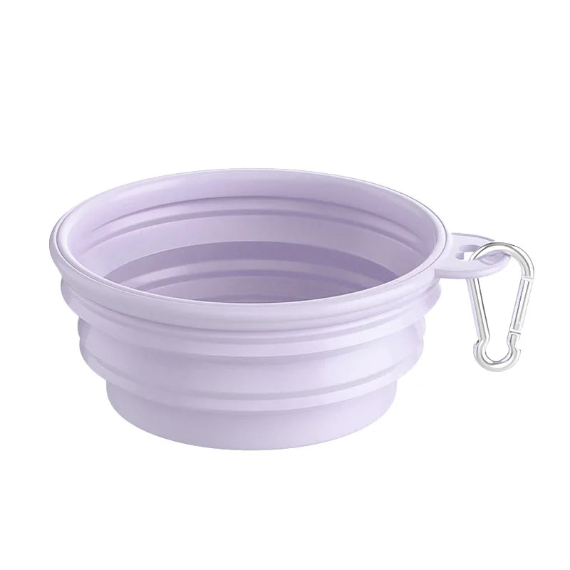 350ml/650ml/1000ml Collapsible Dog Bowl Outdoor Travel Pet Drinking Bowl for Dog Cats Folding Silicone Bowl Puppy Food Container
