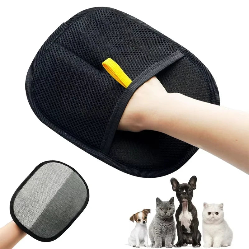 Pet Hair Remover Glove Brush Portable Washable Clothes Hair Dehairing Gloves Pet Dedusting Cleaning Tool Products
