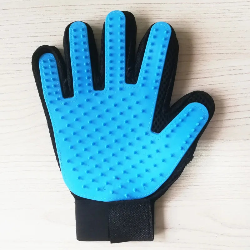 Pet Deshedding Brush Silicone Grooming Gloves Cat Dog Hair Remover Pet Comb Gloves Cleaning Hair Removal Shedding Supplies