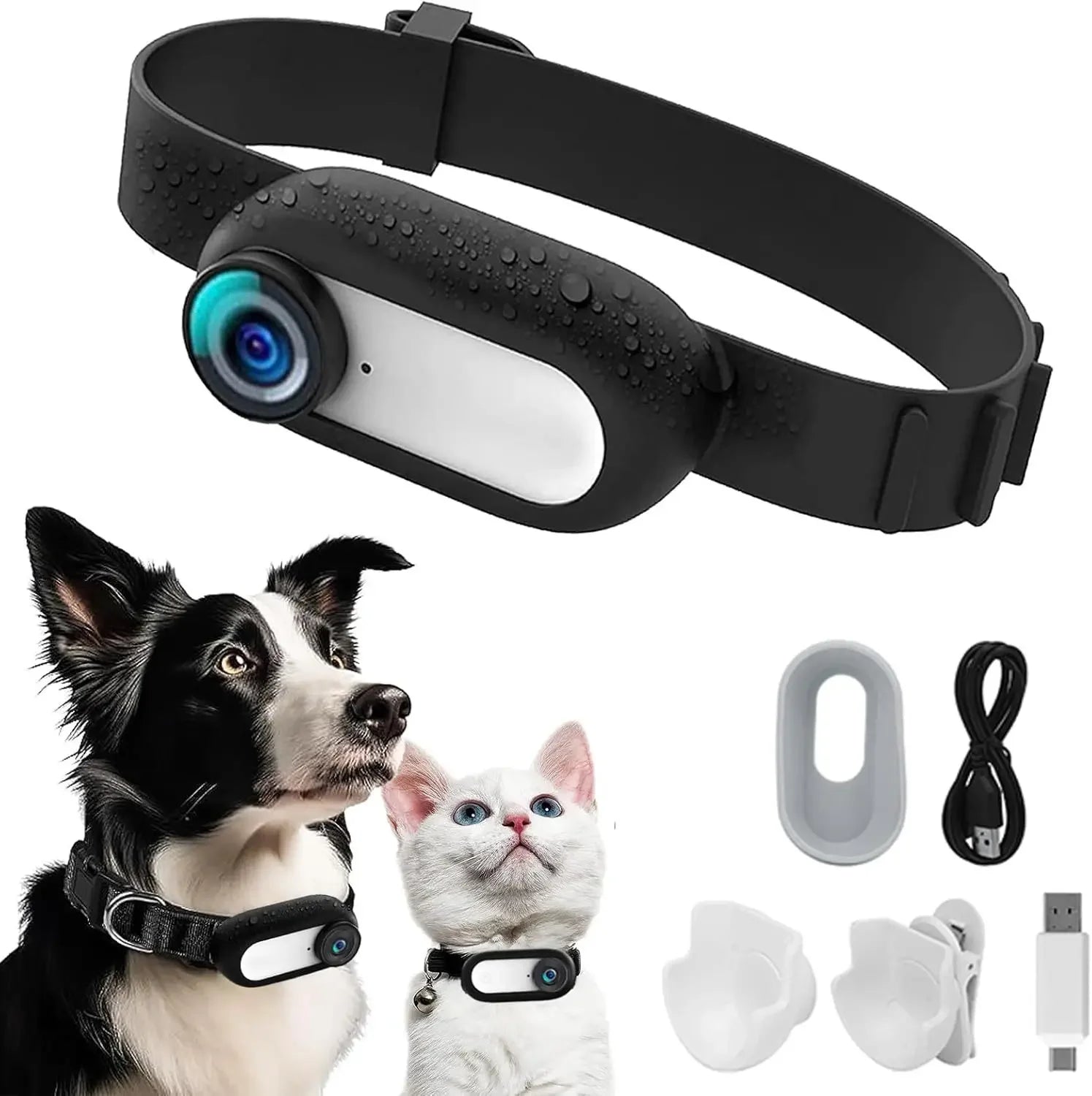 Pet Supplies Cat Dog Collar Camera Outdoor Exercise Camera Video Mini Body Camera