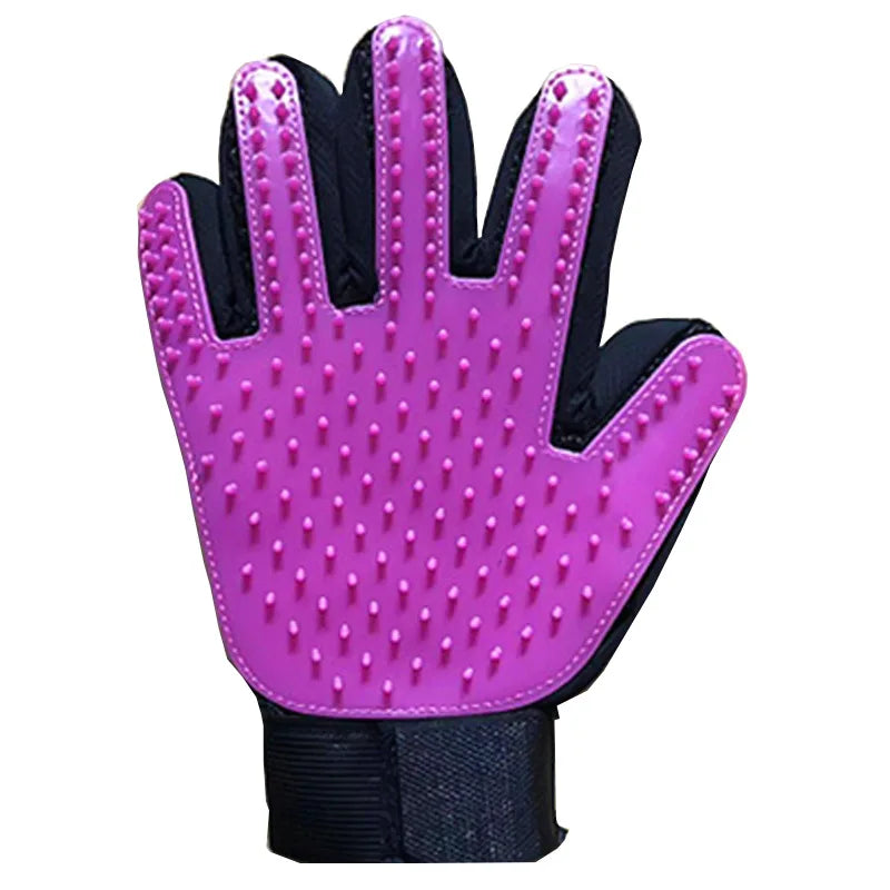 Pet Deshedding Brush Silicone Grooming Gloves Cat Dog Hair Remover Pet Comb Gloves Cleaning Hair Removal Shedding Supplies