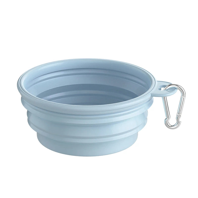 350ml/650ml/1000ml Collapsible Dog Bowl Outdoor Travel Pet Drinking Bowl for Dog Cats Folding Silicone Bowl Puppy Food Container