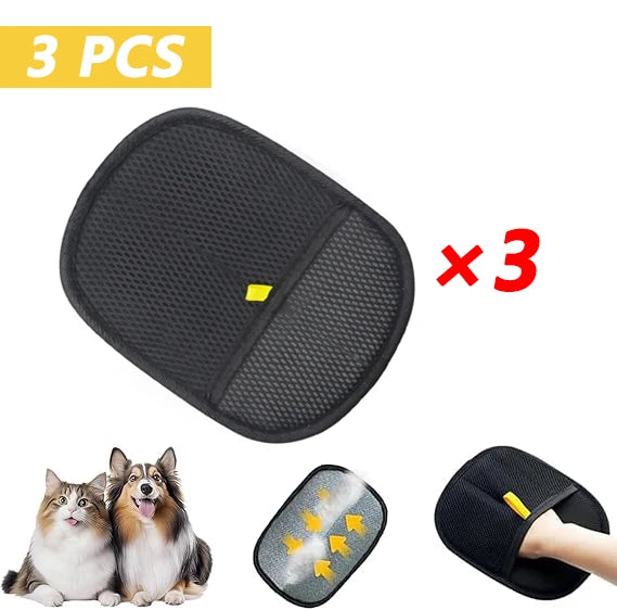 Pet Hair Removal Gloves - Reusable Static Grooming