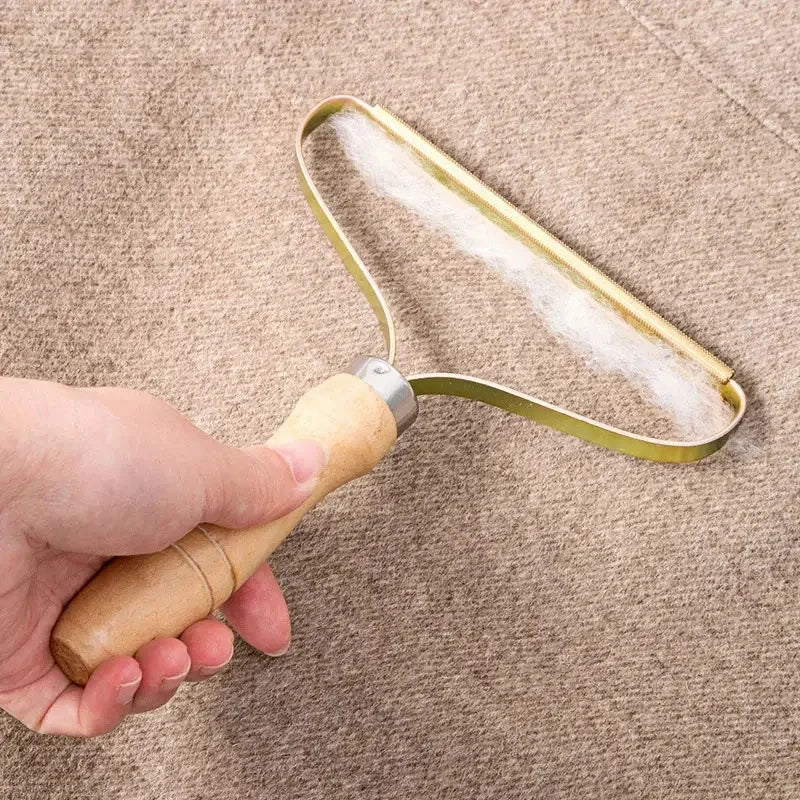 Pet Hair Remover Portable Manual Scraper Lint Cleaner Sticky Brush Cat Hair Removal Brush Hair Removal Tool Cat Accessories