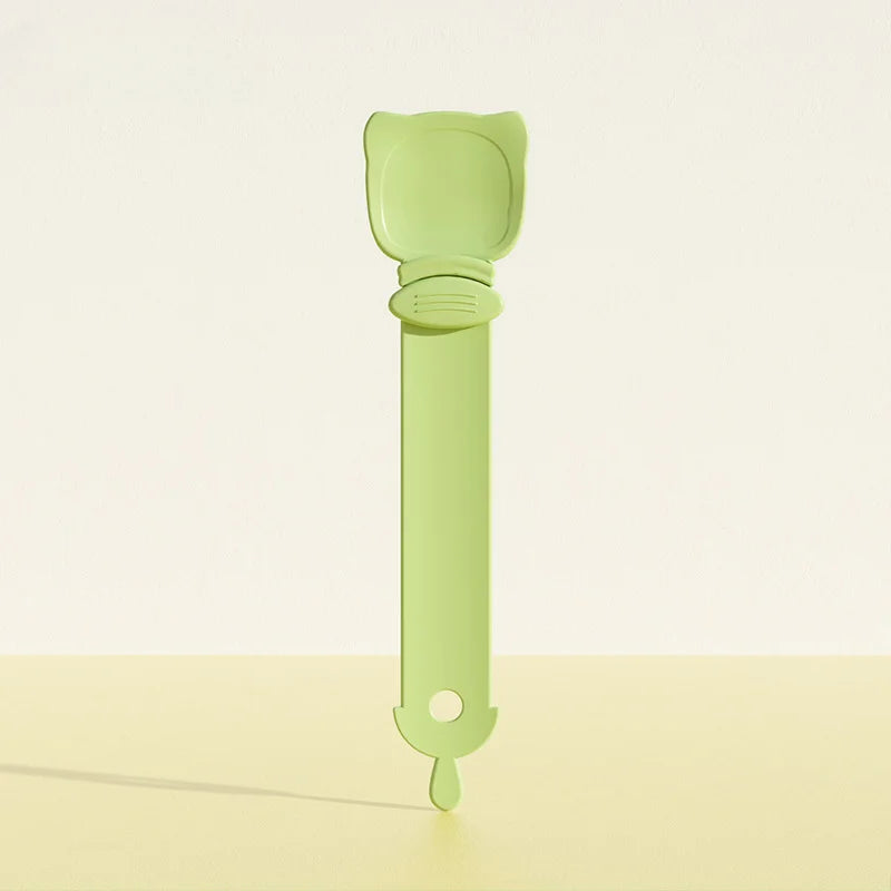 Cat Strip Feeder Spoon Long Handle Cat Food Strip Squeezer Pet Meat Mud Food Squeeze Treat Dispense Spoon For Cats Pet Supplies